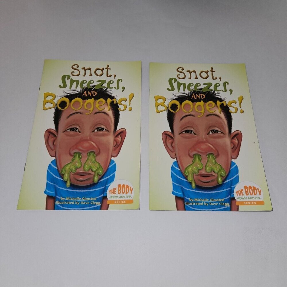 Snot Sneezes & Boogers 2 PBK Book Lot Duplicates Teacher Classroom Library